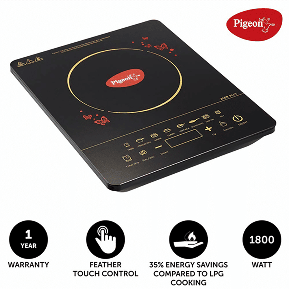 Buy Pigeon Acer Plus 1800W Induction Cooktop with 8 Preset Menus Online